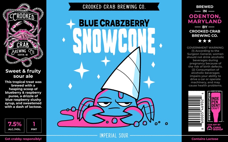 Blue Crabzberry Snowcone