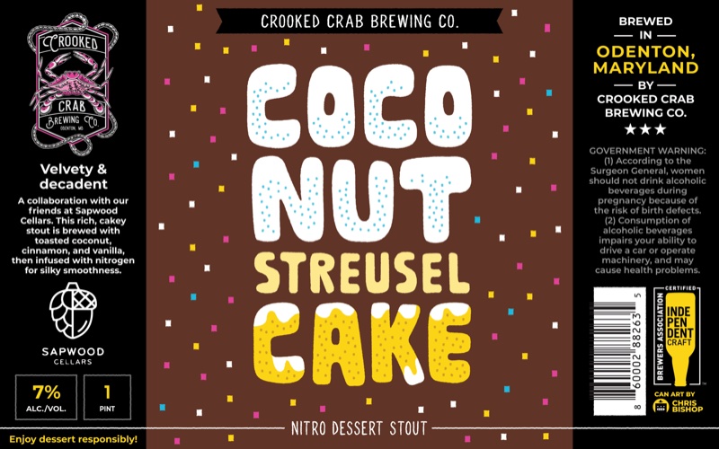 Coconut Streusel Cake