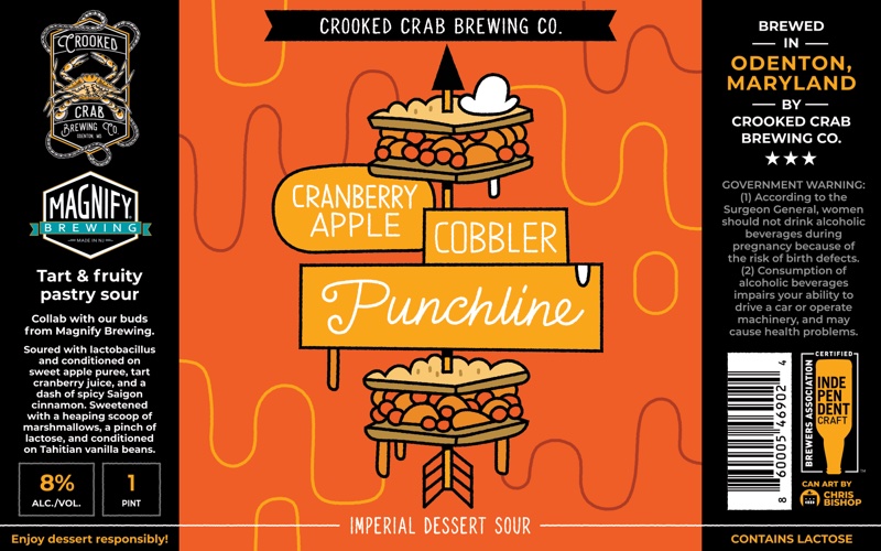 Cranberry Apple Cobbler Punchline