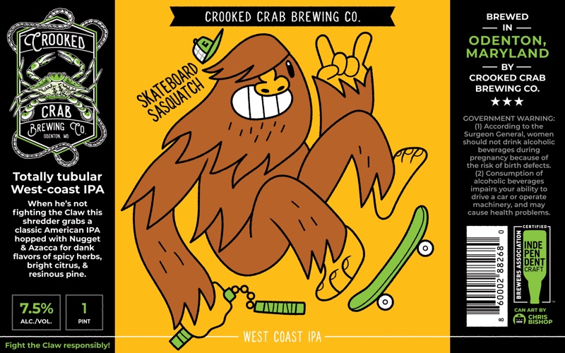 Skateboard Sasquatch