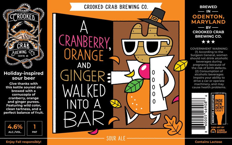 A Cranberry, Orange & Ginger Walked into a Bar