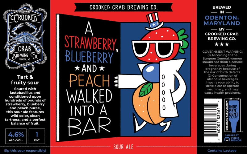 A Strawberry, Blueberry & Peach Walked into a Bar