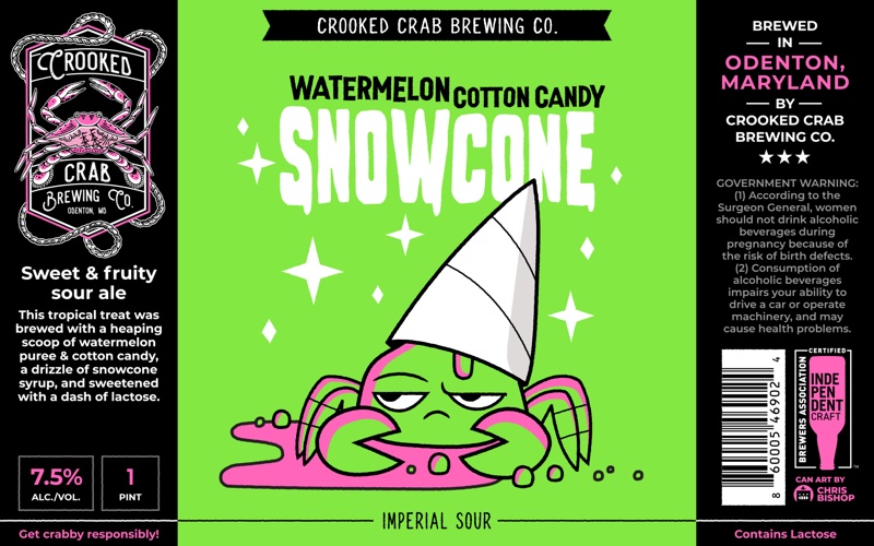Watermelon Cotton Candy Snowcone