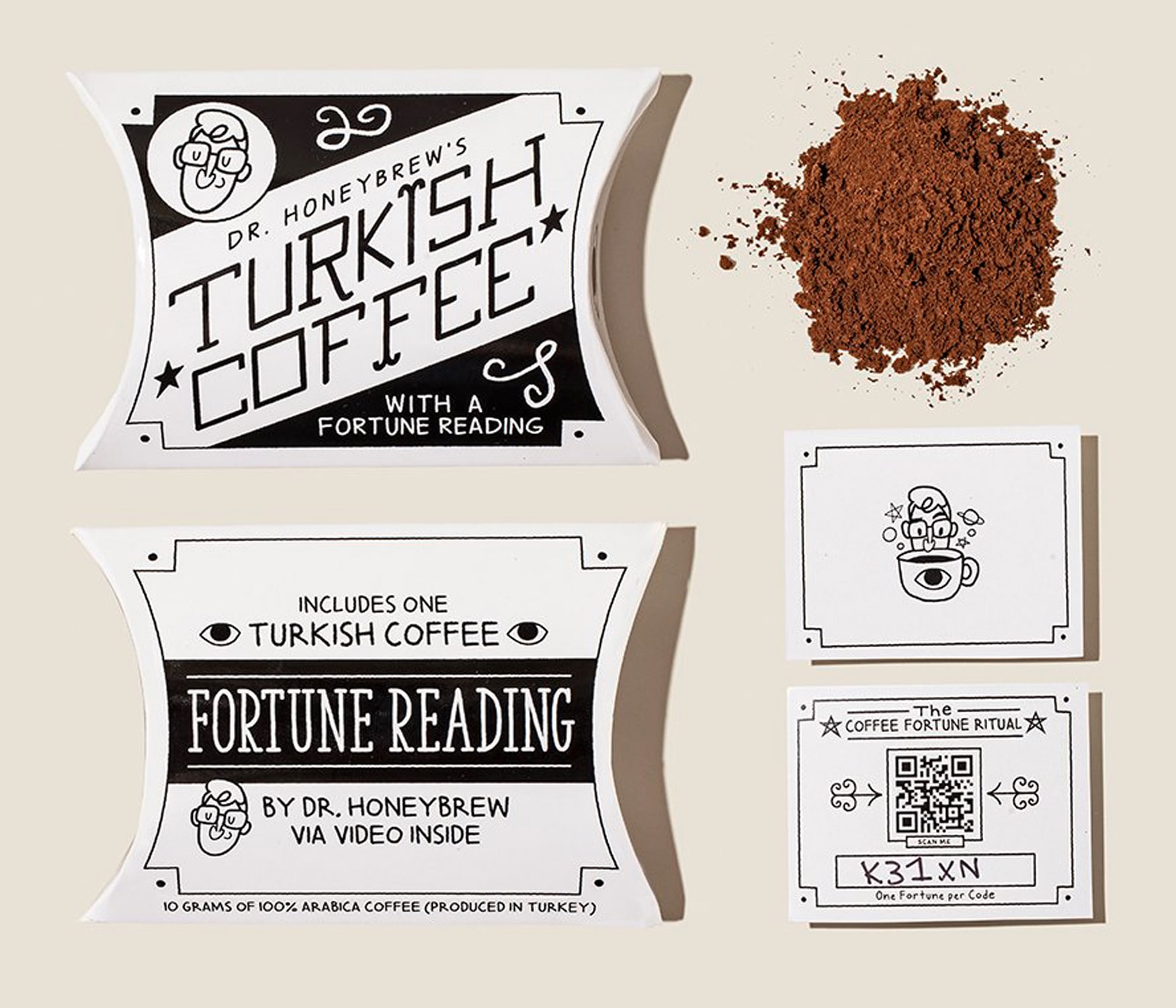 Dr. Honeybrew's Turkish Coffee packaging